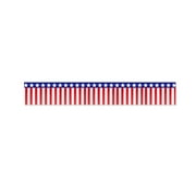 QiHongYan 4th of July Decorations Red Blue Star Fringe Garland Streamers Patriotic Parade Float Fringe Star Hanging Backdrop Banner Table Skirts for Memorial Day Independence Day